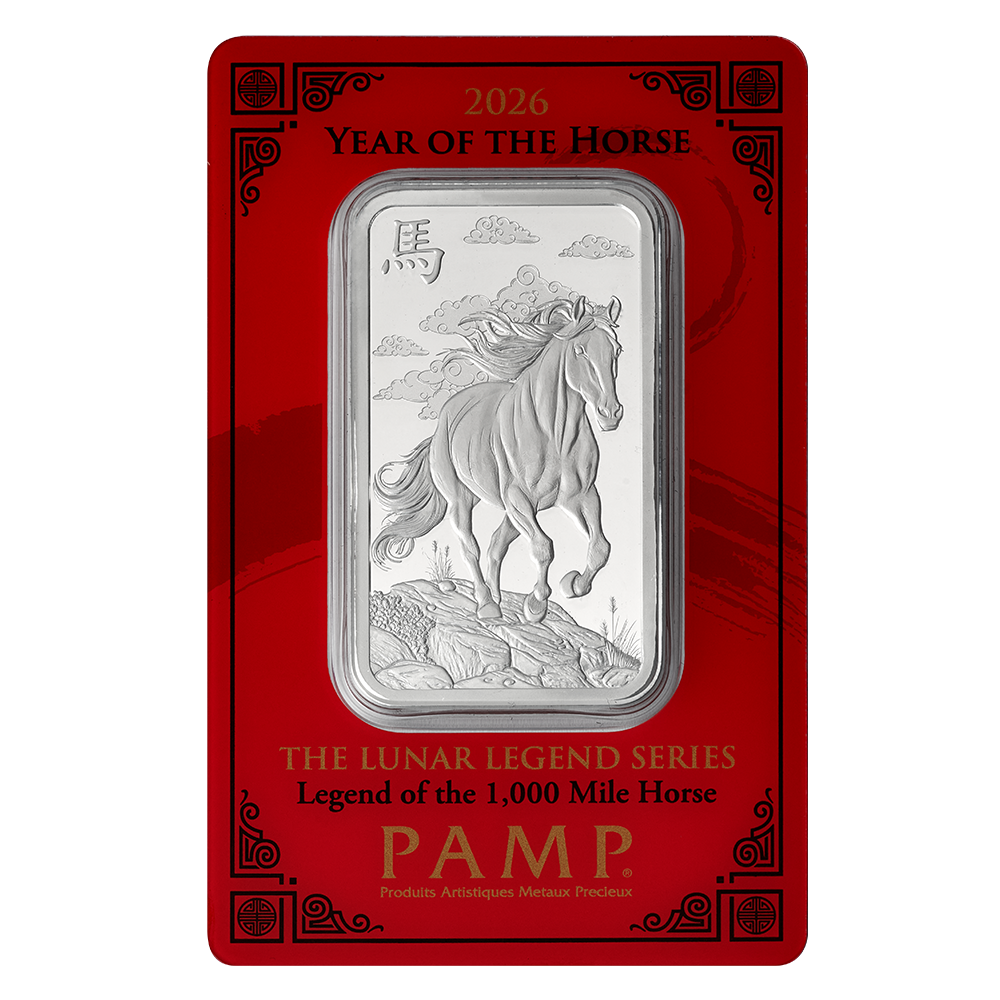 Pamp Suisse Lunar Legends 2026 Year of the Horse 1oz Silver Bar
